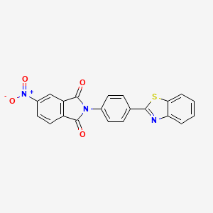 2-[4-(1,3-benzothiazol-2-yl)phenyl]-5-nitro-1H-isoindole-1,3(2H)-dione