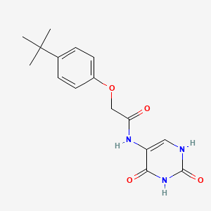 2-(4-tert-butylphenoxy)-N-(2,4-dioxo-1,2,3,4-tetrahydropyrimidin-5-yl)acetamide