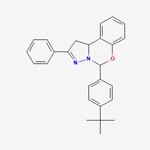 5-(4-Tert-butylphenyl)-2-phenyl-1,10b-dihydropyrazolo[1,5-c][1,3]benzoxazine