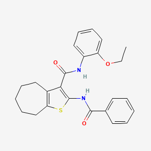 N-(2-ethoxyphenyl)-2-[(phenylcarbonyl)amino]-5,6,7,8-tetrahydro-4H-cyclohepta[b]thiophene-3-carboxamide