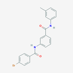 3-{[(4-bromophenyl)carbonyl]amino}-N-(3-methylphenyl)benzamide