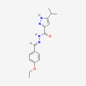 N'-[(E)-(4-ethoxyphenyl)methylidene]-3-(propan-2-yl)-1H-pyrazole-5-carbohydrazide