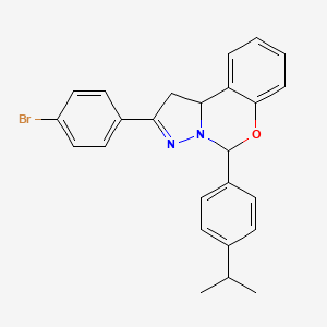 2-(4-Bromophenyl)-5-(4-isopropylphenyl)-1,10b-dihydropyrazolo[1,5-c][1,3]benzoxazine