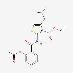 Ethyl 2-({[2-(acetyloxy)phenyl]carbonyl}amino)-4-(2-methylpropyl)thiophene-3-carboxylate