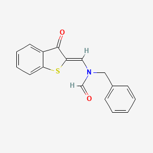 N-Benzyl-N-(3-oxo-3H-benzo[b]thiophen-2-ylidenemethyl)-formamide