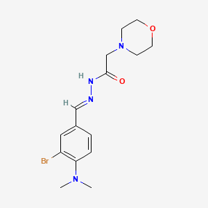 N'-[(E)-[3-Bromo-4-(dimethylamino)phenyl]methylidene]-2-(morpholin-4-YL)acetohydrazide