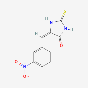 molecular formula C10H7N3O3S B11666441 (5E)-5-(3-nitrobenzylidene)-2-thioxoimidazolidin-4-one 