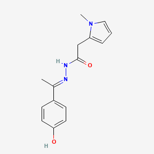 N'-(1-(4-Hydroxyphenyl)ethylidene)-2-(1-methyl-1H-pyrrol-2-YL)acetohydrazide