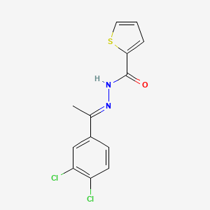 N'-[(1E)-1-(3,4-dichlorophenyl)ethylidene]thiophene-2-carbohydrazide