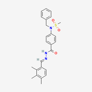 N-benzyl-N-(4-{[(2E)-2-(2,3,4-trimethylbenzylidene)hydrazinyl]carbonyl}phenyl)methanesulfonamide