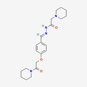 N'-[(E)-{4-[2-oxo-2-(piperidin-1-yl)ethoxy]phenyl}methylidene]-2-(piperidin-1-yl)acetohydrazide