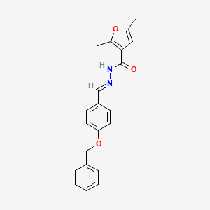 N'-[(E)-[4-(Benzyloxy)phenyl]methylidene]-2,5-dimethylfuran-3-carbohydrazide