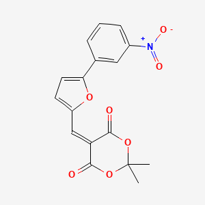 2,2-Dimethyl-5-{[5-(3-nitrophenyl)furan-2-yl]methylidene}-1,3-dioxane-4,6-dione