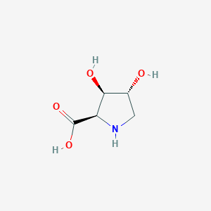 molecular formula C5H9NO4 B1166688 (2R,3R,4R)-3,4-Dihydroxypyrrolidine-2-carboxylic acid CAS No. 111766-79-1