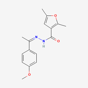 N'-[(1Z)-1-(4-methoxyphenyl)ethylidene]-2,5-dimethylfuran-3-carbohydrazide