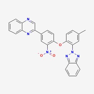 2-{4-[2-(2H-benzotriazol-2-yl)-4-methylphenoxy]-3-nitrophenyl}quinoxaline