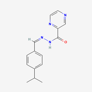 N'-[(Z)-[4-(Propan-2-YL)phenyl]methylidene]pyrazine-2-carbohydrazide