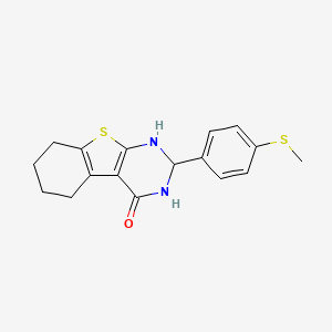 2-[4-(methylsulfanyl)phenyl]-2,3,5,6,7,8-hexahydro[1]benzothieno[2,3-d]pyrimidin-4(1H)-one