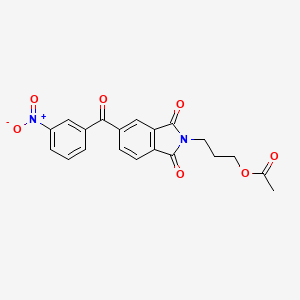 3-{5-[(3-nitrophenyl)carbonyl]-1,3-dioxo-1,3-dihydro-2H-isoindol-2-yl}propyl acetate