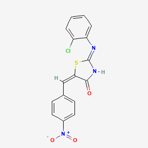 (5E)-2-[(2-chlorophenyl)amino]-5-(4-nitrobenzylidene)-1,3-thiazol-4(5H)-one