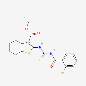 Ethyl 2-({[(2-bromophenyl)carbonyl]carbamothioyl}amino)-4,5,6,7-tetrahydro-1-benzothiophene-3-carboxylate