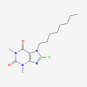 8-chloro-1,3-dimethyl-7-octyl-3,7-dihydro-1H-purine-2,6-dione