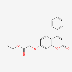 ethyl 2-[(8-methyl-2-oxo-4-phenyl-2H-chromen-7-yl)oxy]acetate