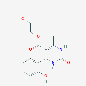 2-Methoxyethyl 4-(2-hydroxyphenyl)-6-methyl-2-oxo-1,2,3,4-tetrahydropyrimidine-5-carboxylate