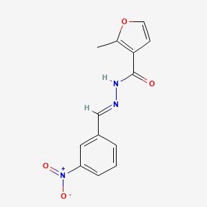 2-methyl-N'-[(E)-(3-nitrophenyl)methylidene]furan-3-carbohydrazide