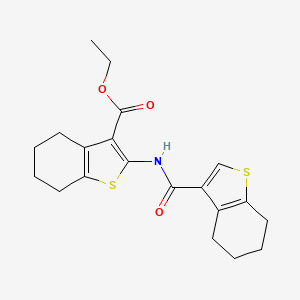 Ethyl 2-[(4,5,6,7-tetrahydro-1-benzothiophen-3-ylcarbonyl)amino]-4,5,6,7-tetrahydro-1-benzothiophene-3-carboxylate