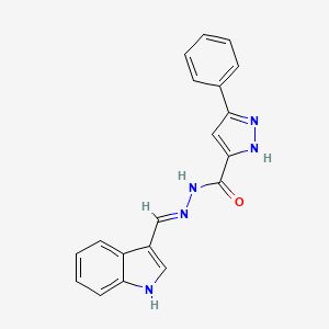 N'-[(E)-(1H-Indol-3-YL)methylidene]-3-phenyl-1H-pyrazole-5-carbohydrazide