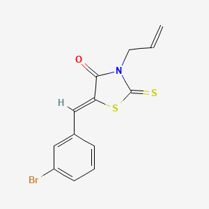 (5Z)-5-(3-bromobenzylidene)-3-(prop-2-en-1-yl)-2-thioxo-1,3-thiazolidin-4-one