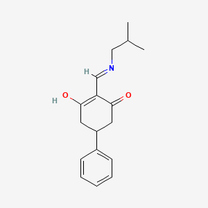 2-{[(2-Methylpropyl)amino]methylidene}-5-phenylcyclohexane-1,3-dione