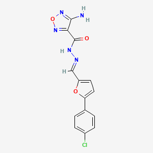 4-Amino-N'-[(E)-[5-(4-chlorophenyl)furan-2-YL]methylidene]-1,2,5-oxadiazole-3-carbohydrazide