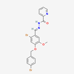 N'-[(E)-{2-bromo-4-[(4-bromobenzyl)oxy]-5-methoxyphenyl}methylidene]pyridine-2-carbohydrazide