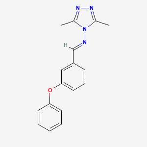 3,5-Dimethyl-N-(3-phenoxybenzylidene)-4H-1,2,4-triazol-4-amine