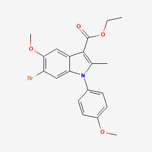 ethyl 6-bromo-5-methoxy-1-(4-methoxyphenyl)-2-methyl-1H-indole-3-carboxylate