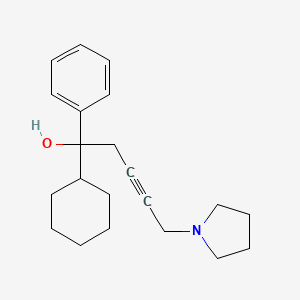 1-Cyclohexyl-1-phenyl-5-(pyrrolidin-1-yl)pent-3-yn-1-ol