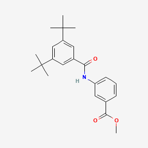 molecular formula C23H29NO3 B11667612 Methyl 3-{[(3,5-di-tert-butylphenyl)carbonyl]amino}benzoate 