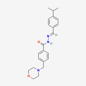 4-(morpholin-4-ylmethyl)-N'-{(E)-[4-(propan-2-yl)phenyl]methylidene}benzohydrazide