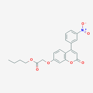 Butyl ((4-(3-nitrophenyl)-2-oxo-2H-chromen-7-YL)oxy)acetate