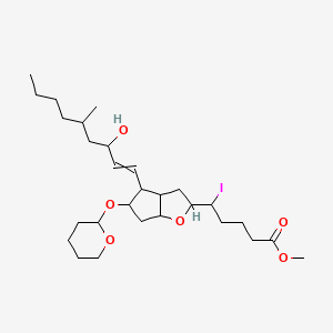 molecular formula C12H15NO2 B1166766 Methyl 5-{4-(3-hydroxy-5-methylnon-1-en-1-yl)-5-[(oxan-2-yl)oxy]hexahydro-2H-cyclopenta[b]furan-2-yl}-5-iodopentanoate (non-preferred name) CAS No. 102276-58-4
