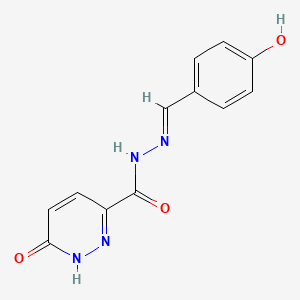 N'-[(E)-(4-hydroxyphenyl)methylidene]-6-oxo-1,6-dihydropyridazine-3-carbohydrazide