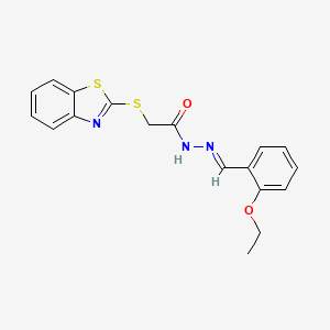 2-(1,3-benzothiazol-2-ylsulfanyl)-N'-[(E)-(2-ethoxyphenyl)methylidene]acetohydrazide