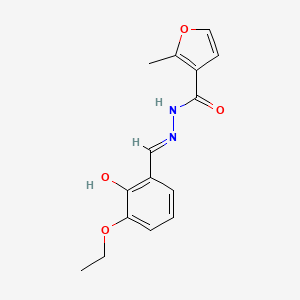 N'-[(E)-(3-ethoxy-2-hydroxyphenyl)methylidene]-2-methylfuran-3-carbohydrazide