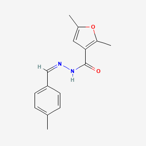 2,5-dimethyl-N-[(E)-(4-methylphenyl)methylideneamino]furan-3-carboxamide