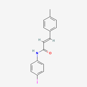 molecular formula C16H14INO B11667745 (2E)-N-(4-iodophenyl)-3-(4-methylphenyl)prop-2-enamide 