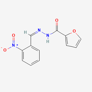 molecular formula C12H9N3O4 B11667760 N'-[(Z)-(2-nitrophenyl)methylidene]furan-2-carbohydrazide 