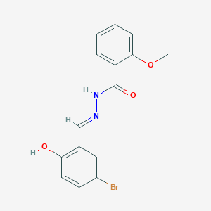 N'-[(E)-(5-bromo-2-hydroxyphenyl)methylidene]-2-methoxybenzohydrazide