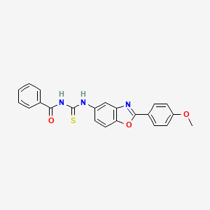 N-{[2-(4-methoxyphenyl)-1,3-benzoxazol-5-yl]carbamothioyl}benzamide